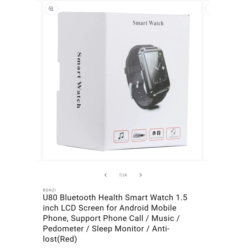 U80 Bluetooth Multi-Function Health Smart Watch I… - image 6